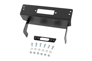 Polaris Ranger 570 Crew Winch Mount - Rough Country - Non-Pro Fit Cage - Black